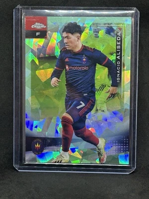 2021 Topps Chrome MLS Sapphire Edition Green /75 Ignacio Aliseda #142 Rookie A3 - Image 1 of 2