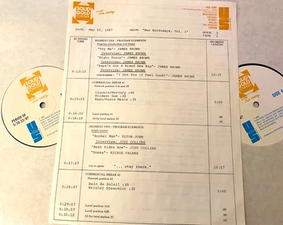 5/20-21/87 SOLID GOLD SCRAPBOOK 2 HR MAY ROCK BIRTHDAYS, 27 TUNES/8 INTERVIEWS - Image 1 of 4