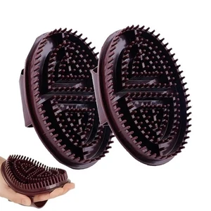 2er Pack Meridian Massagebürste Therapiegerät Anti-Cellulite Braun - Bild 1 von 14