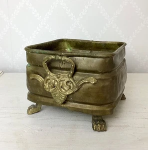 Kupfer Blumentopf Jardiniere Übertopf Löwentatzen Antik Stil - Bild 1 von 12