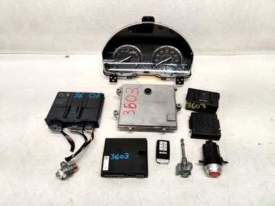 2016 ACURA TLX 2.4L ECU IGNITION COMPUTER KEY SET W/ SPEEDOMETER CLUSTER LOT3603 - Image 1 of 4