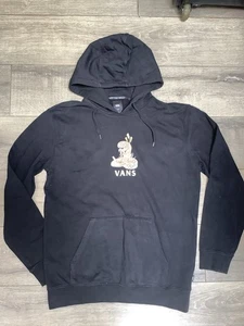MENS VANS OFF THE WALL BLACK SNAKE HOODIE SIZE L - Picture 1 of 7