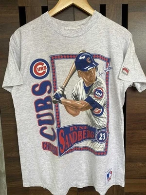 Vintage Chicago Cubs Ryne Sanberg MLB Shirt Reprint AN62562 - Image 1 of 2