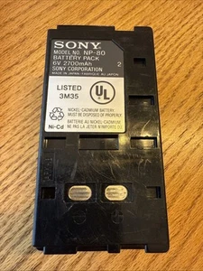 Batteria originale Sony NP-80 2700 mAh 6V ricaricabile per Handycam 8mm video OEM - Foto 1 di 2