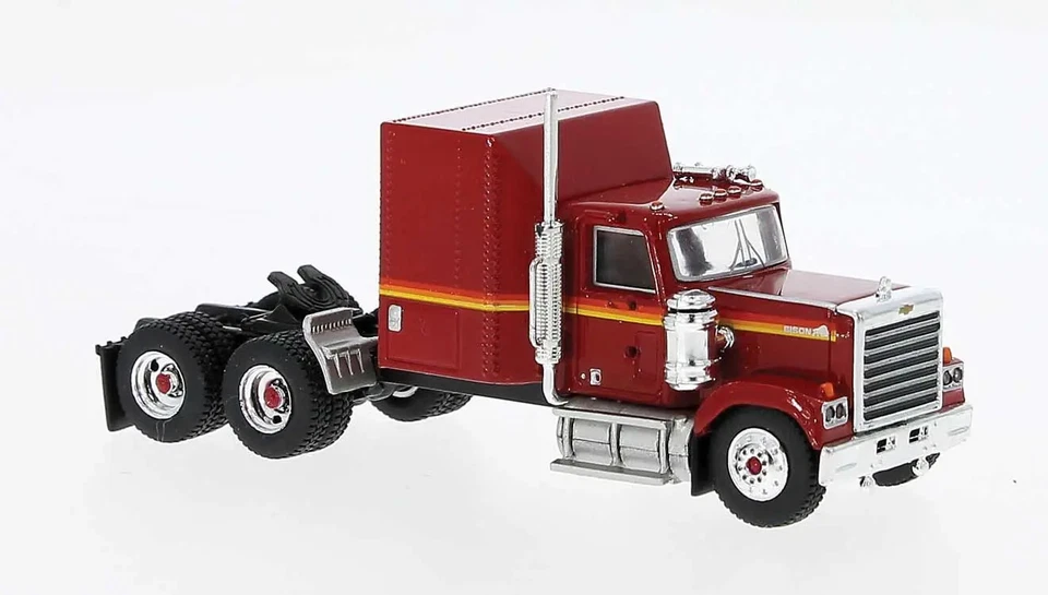 Semirremolque Chevrolet Bison Brekina 1/87 HO (1980) rojo 85784 OFERTA Foto 1 de 1