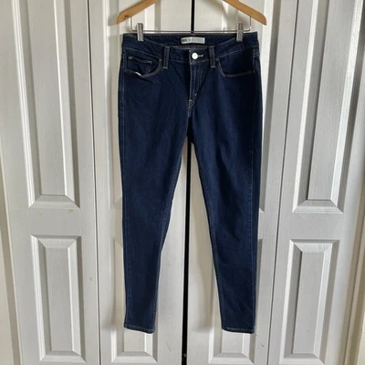 Levi’s Super Skinny Jeans Womens 31 Blue Dark Wash Stretch Casual PC9-11997-0200 - Image 1 of 4