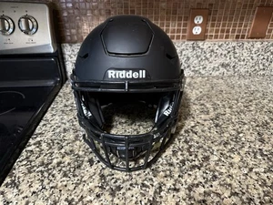 Riddell SpeedFlex Football Helm matt schwarz OUT Gesichtsmaske Erwachsene X - Large XL - Bild 1 von 9