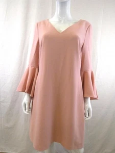 Eliza J Pink Dress Frazer Bell Sleeve Blush UK14 New With Tag - Picture 1 of 7