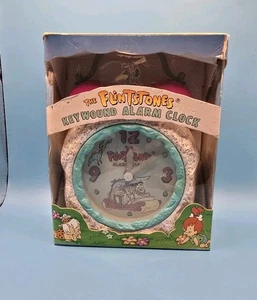 Vintage 1992 Flintstones Windup Alarm Clock new sealed - Picture 1 of 9