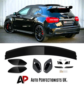 Mercedes GLA Class X156 GLA45 AMG Style Gloss Black Rear Roof Boot Spoiler 13-20 - Picture 1 of 11