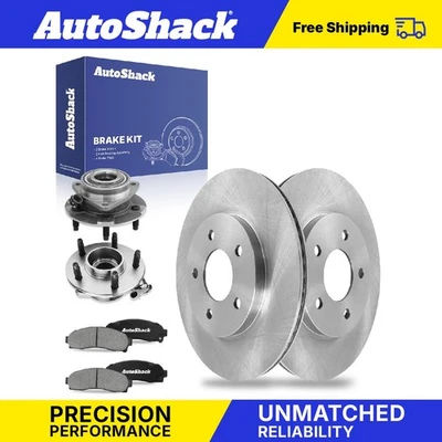 Front Brake Rotors Ceramic Pads Hubs for Saturn Vue Chevy Equinox 3.5L V6 - Image 1 of 4
