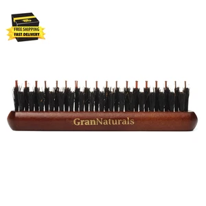 Boar & Nylon Bristle Teasing Brush - Palm Size Teasing Comb for Hair Sectioning - Picture 1 of 8