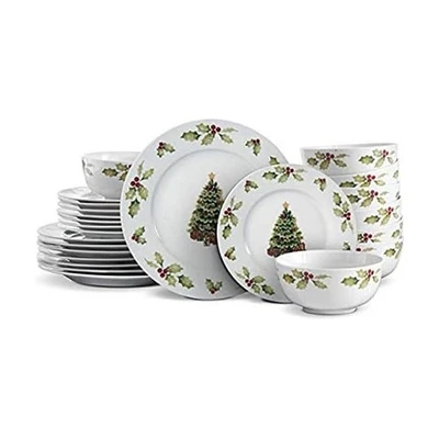 Christmas Day 24 Piece Dinnerware Set, Service for 8 - Image 1 of 4