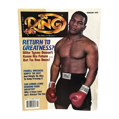 The Ring Magazine Feb 1995 Mike Tyson Return to Greatness Boxing Vintage - Image 1 of 4