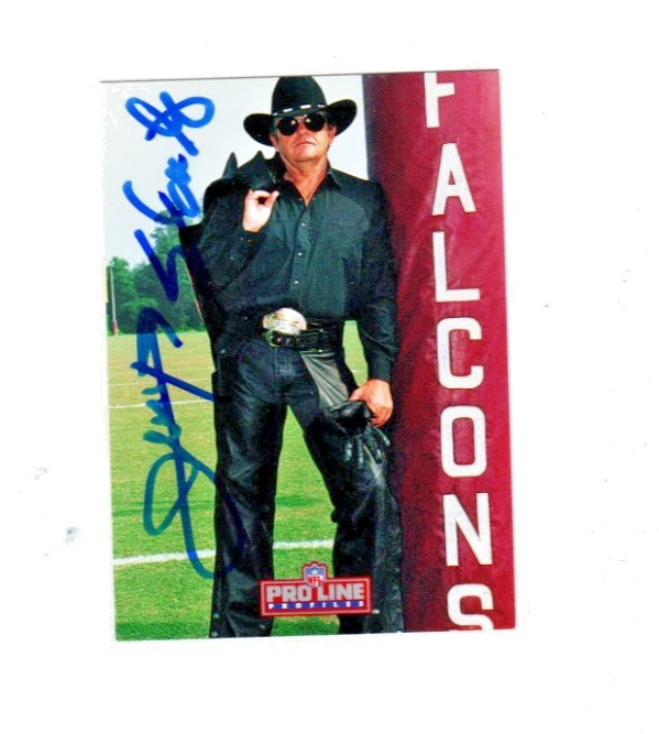 Jerry Glanville signed autograph 1992 Pro Line Profiles football card  Falcons b - Image 1 of 1