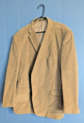 Men's Sport Coat Size 46 | Joseph Feiss Brand | Corduroy | Brown Classic Blazer - Image 1 of 4
