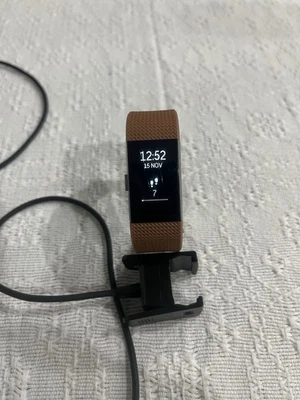 Fitbit Charge 2 With New Brown Band & USB Charger - Image 1 of 4