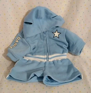 Build a Bear Workshop BABW blau Tanz Hoodie Oberteil Shorts Jogginganzug Outfit - Bild 1 von 6