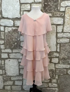 Coldwater Creek Formal Peach Dress Plus Sz 20W *EUC - Picture 1 of 8