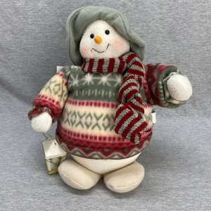 Festliche Weihnachten Schneemann musikalische Plüschfigur Weihnachtsdekoration 11 Zoll - Bild 1 von 13