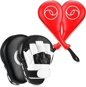 4 Pcs Boxing Pads Taekwondo Kick Pads Set Curved Focus Punching Mitts Martial Ar - Picture 1 of 12