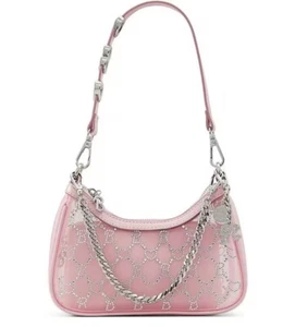 Aldo Barbie Rhinestone Mode Shoulder Bag - Picture 1 of 6