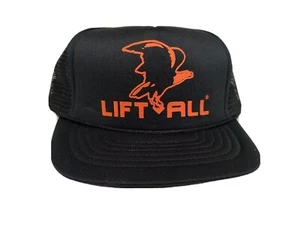 De Colección Lift-All Bald Eagle Negro y Naranja Cuerda Snapback Espuma Camionero Gorra Gorra - Imagen 1 de 17