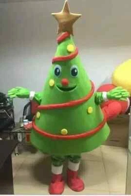 Árbol de Navidad Mascota Disfraz Juegos con disfraces Fiesta Juego Vestido Conjunto Halloween Adulto Foto 1 de 3
