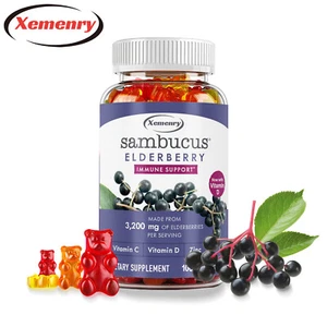 Sambucus Elderberry 3,200mg-W/Black Elderberries-Fight Free Radicals,Skin Health - Picture 1 of 13