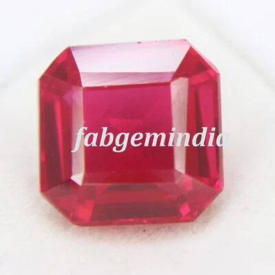 6.50 Ct Natural Ruby Corundum Red Emerald Shape Cut Loose Gemstones - Image 1 of 4