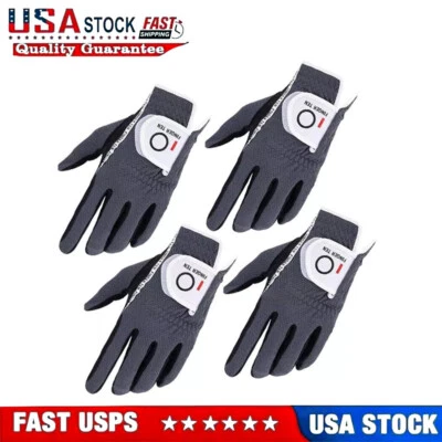Paquete de 4 guantes de golf para hombre XL medianos ML S grandes mano izquierda derecha lluvia caliente húmedo Foto 1 de 4