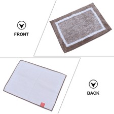 2Pcs Door Mats Thickened Anti-Slip Water-Absorbing Floor Mat for Home Bathroom