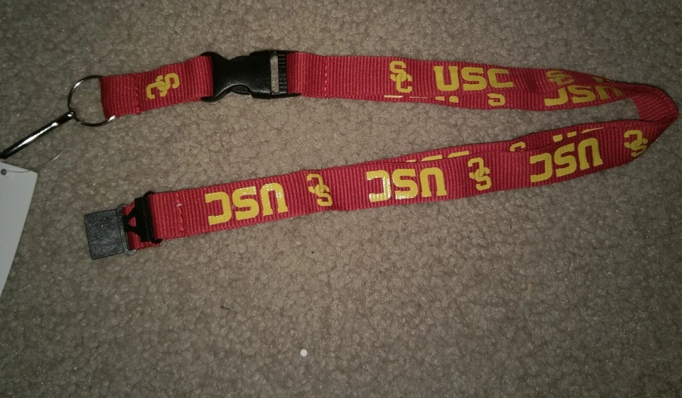 NCAA USC Trojans Red Breakaway Lanyard Keychain NWT Free Ship - Image 1 of 1