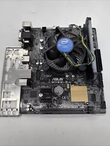 Asus H110M-R Motherboard Intel i5-6500 @3.20 GHz Cpu 8GB RAM Heatsink I/O - Picture 1 of 7