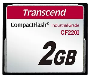 2GB Transcend Industrial Temperature Range CF220I 220X Ultra CompactFlash (SLC) - Picture 1 of 1