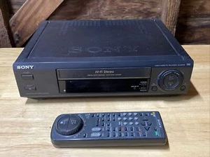 Sony SLV-675HF VCR 4 Head Hi-Fi Stereo VHS W/Remote - Tested works - Picture 1 of 10