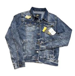 Lee Denim Jacket Girls Medium (10/12) Blue Stretch Denim Performance Comfort - Picture 1 of 9