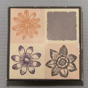Hero Arts Quatro Elements Flower Shadows LL601 Rubber Stamps Vintage 2000 - Picture 1 of 10