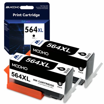 2BK Ink Cartridge replace for HP 564XL Photosmart 7510 7520 6510 6520 5520 5510 - Image 1 of 4