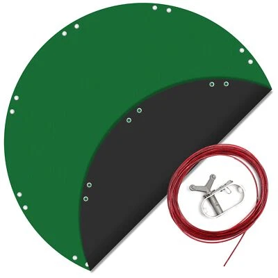 Wiltec Poolabdeckung rund Ø 610 cm UV-beständig Abdeckplane Poolplane Solarplane