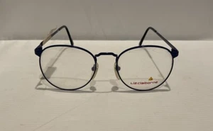 Vintage Liz Claiborne Brille Damen blaues Gestell groß 51-19-140 Damen - Bild 1 von 5