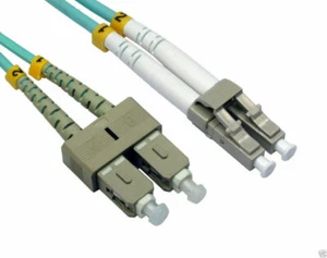OM3 Fibre Optique LC Sc Duplex MM 50 125 Brassage Lszh Câble 2m Orange - Photo 1/1