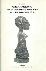 PARKE BERNET AFRICAN OCEANIC PRE-COLUMBIAN AMERICAN INDIAN ART Catalog 1979 - Imagen 1 de 1