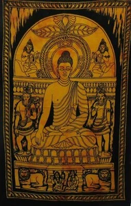 Indischer Mandala Wandteppich Wandbehang 100% Baumwolle Budhha Wandteppich Hüpfen Poster - Bild 1 von 2