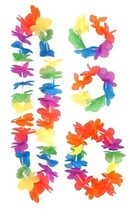 Guirnalda Hawaiana Lei Para Hombres Mujeres Collar de Flores Luau Vestido Elegante Fiesta - Imagen 1 de 3