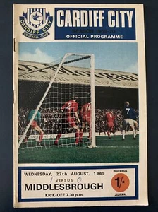 1969 Cardiff City V  Middlesbrough Football Soccer Match Programme FAC - Picture 1 of 3