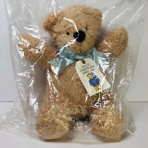 North American Bear Company ORSO MORBIDO 12 in peluche nastro blu NUOVO IN PKG 2010 - Foto 1 di 8