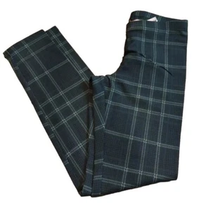 NWT Girls Old Navy Teal Green Plaid Leggings Size L (10-12) - Picture 1 of 6