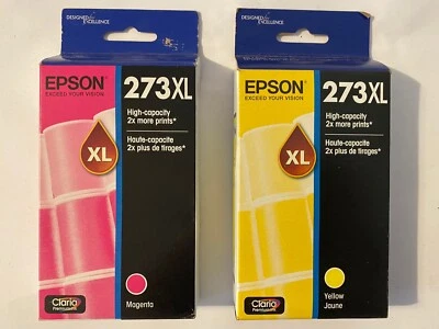 Epson T273XL High Capacity  Premium Pink & Yellow Expired 2018 - Image 1 of 2