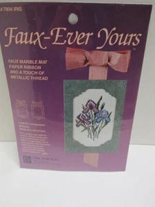 Designs for the Needle 'Faux Ever Yours Counted Cross Stitch Kit - Iris # 7804 - Picture 1 of 5